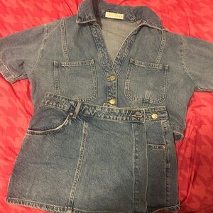denim set